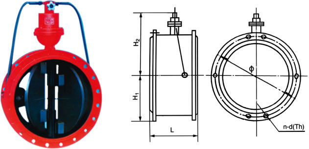 沈阳郑高阀门缓闭双瓣旋启式止回阀HH46X 沈阳郑高阀门缓闭双瓣旋启式止回阀HH46X