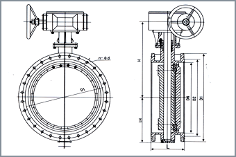 沈阳郑高阀门D343X 型 PN6、PN10 法兰式双偏心软密封蝶阀 沈阳郑高阀门D343X 型 PN6、PN10 法兰式双偏心软密封蝶阀